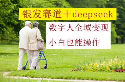银发赛道+deepseek数字人全域变现,小白也能操作