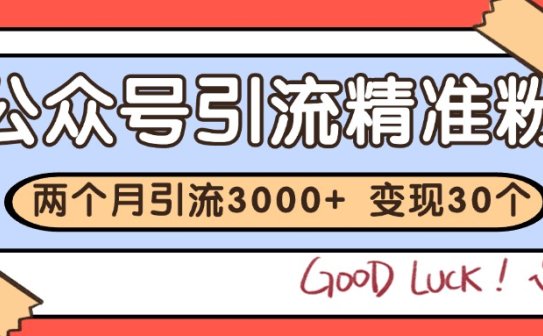 公众号私域获客，软文引流个人IP打造日引30+，快速沉淀起自己的私域流量池